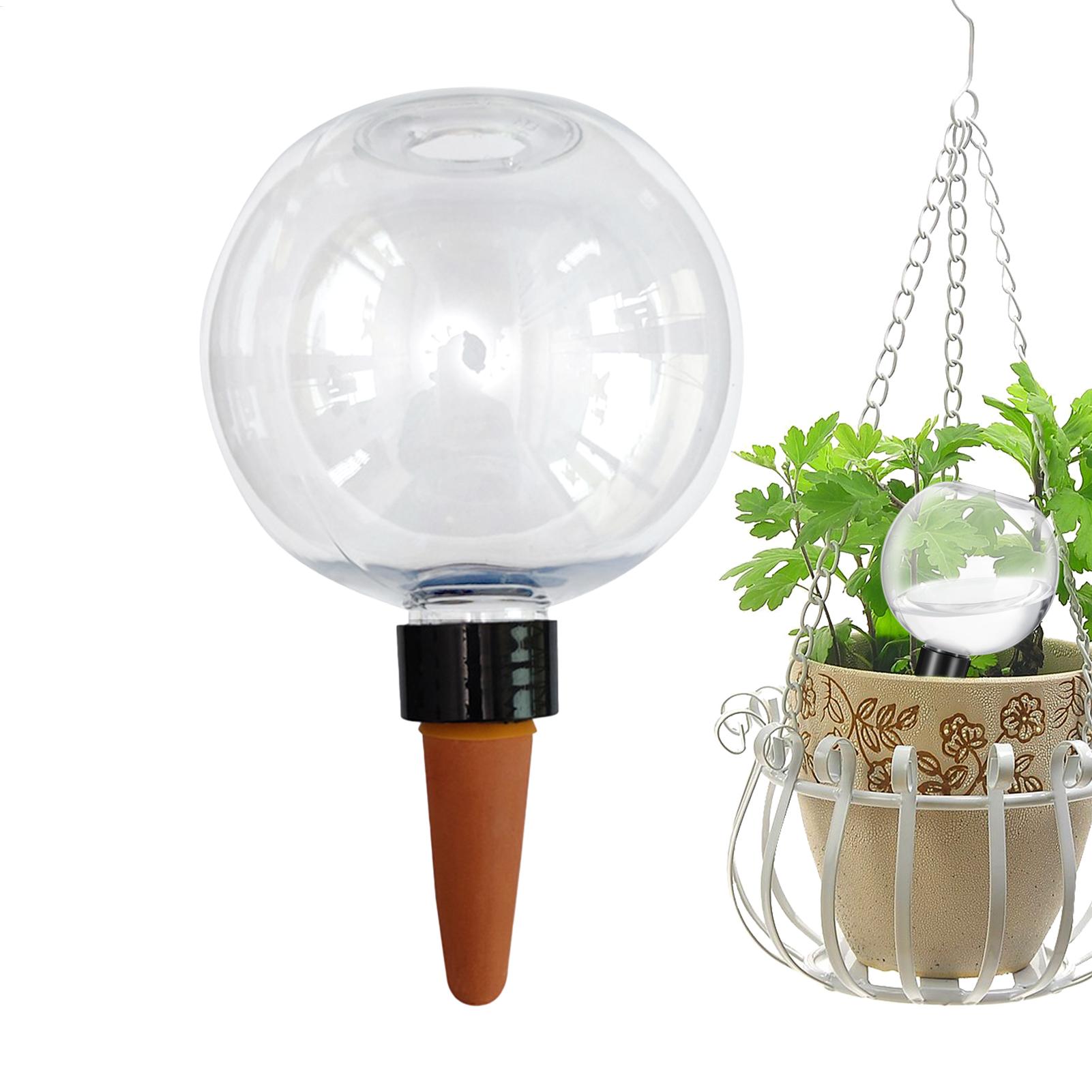 Self-Watering Planter - หลอดรดน้ำต้นไม้อัตโนมัติ 500 มล. ลูกแก้วใสสำหรับปลูกต้นไม้ อุปกรณ์รดน้ำต้นไม้แบบไม่ต้องใช้แรง ระบบชลประทานแบบหยดน้ำ