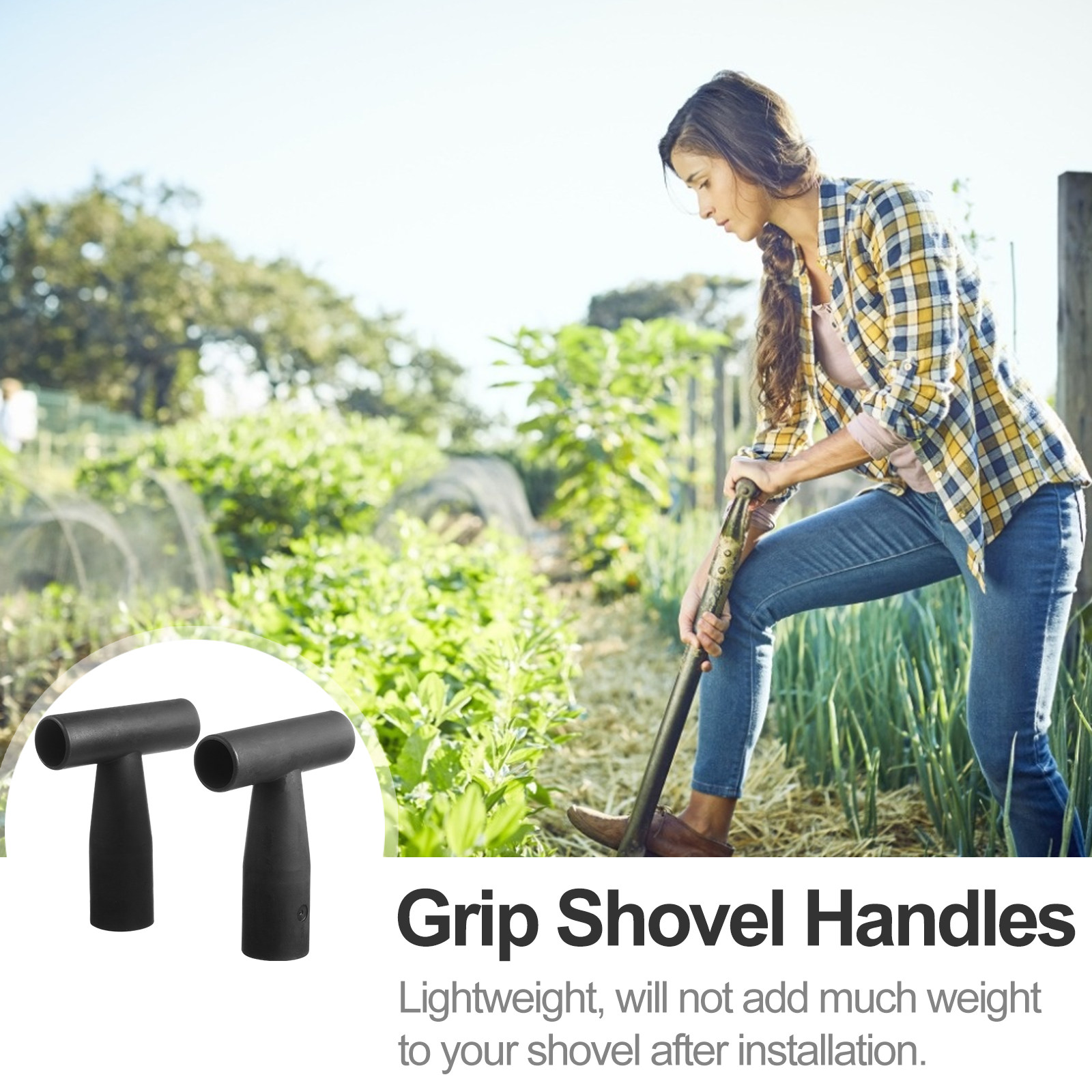 2 ชิ้น ด้ามจับพลาสติกพรีเมียม  - Spade Digging Fork บทวิจารณ์และราคา